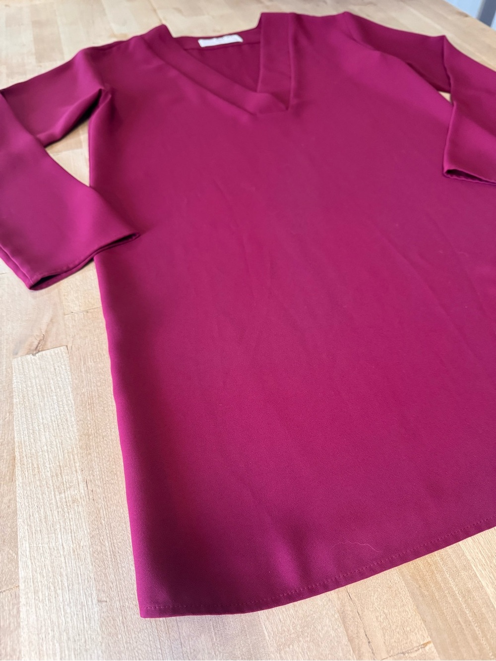 Amanda Uprichard Fuchsia v neck tunic Dress - Picture 2 of 9